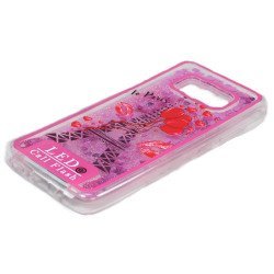 Samsung Galaxy S8 Plus Design Liquid Star Dust Case (Eiffel Tower Hot Pink)